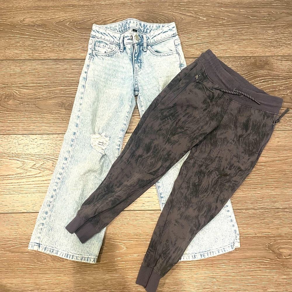 Size 6 Girls Art Class Jeans & Old Navy Joggers